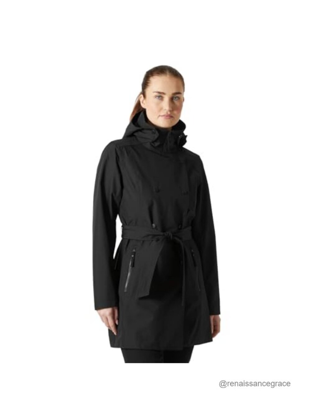 Waterproof Trench Coat Helly Tech Seam Sealed Fitted Raincoat